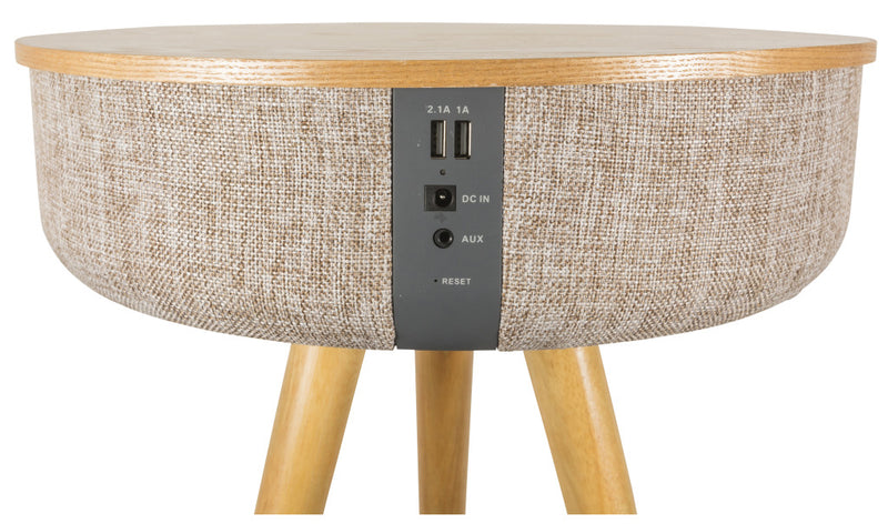 Salora Houten AirTable Speakertafel + Microfoon 41x64.5cm Hout/Beige