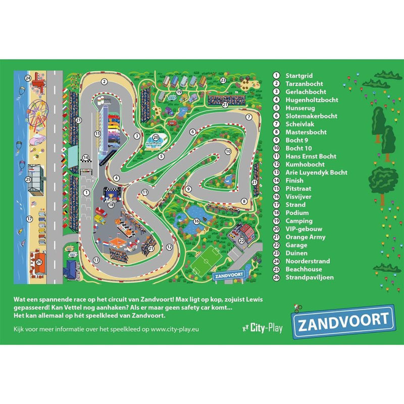 Speelkleed Zandvoort 130x160 cm