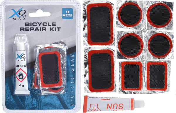 XQ Max Fietsreparatieset op kaart 9 delig