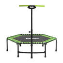 Salta 5357G Fitness Trampoline met Beugel 128x127 cm Zwart/Groen