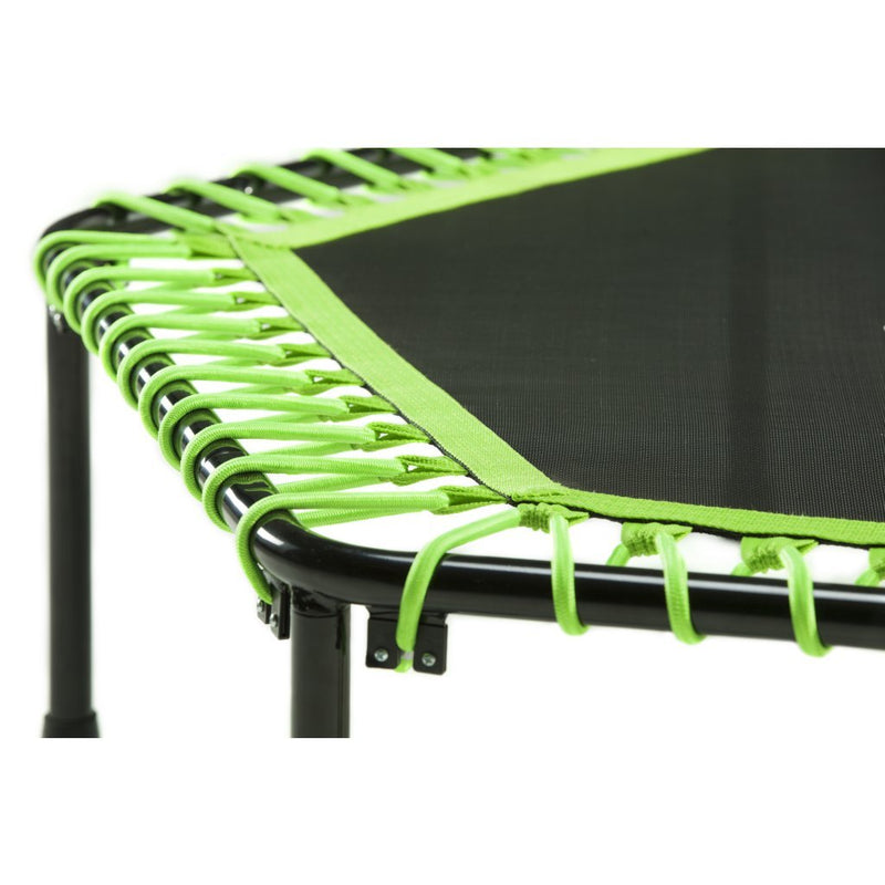 Salta 5357G Fitness Trampoline met Beugel 128x127 cm Zwart/Groen