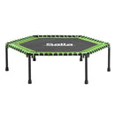 Salta 5357G Fitness Trampoline met Beugel 128x127 cm Zwart/Groen