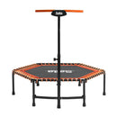Salta 5357O Fitness Trampoline met Beugel 128x127 cm Zwart/Oranje
