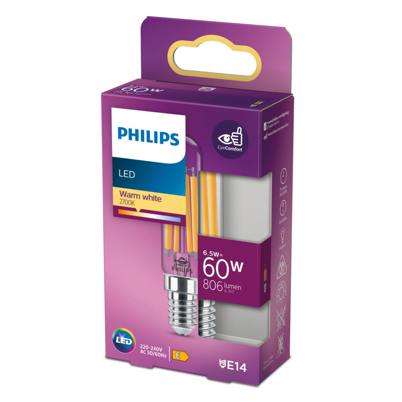 Philips LED Classic 60W T20L E14 WW CL ND Verlichting