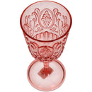 Wijnbeker 9.1x19 cm Roze/Transparant