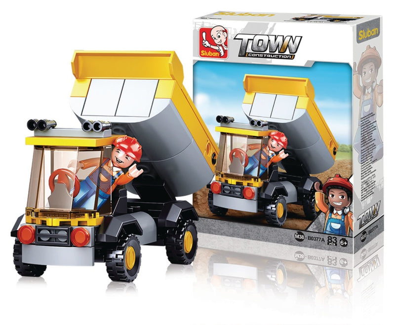 Sluban M38-B0377A Town Serie Kiepwagen 87-delig