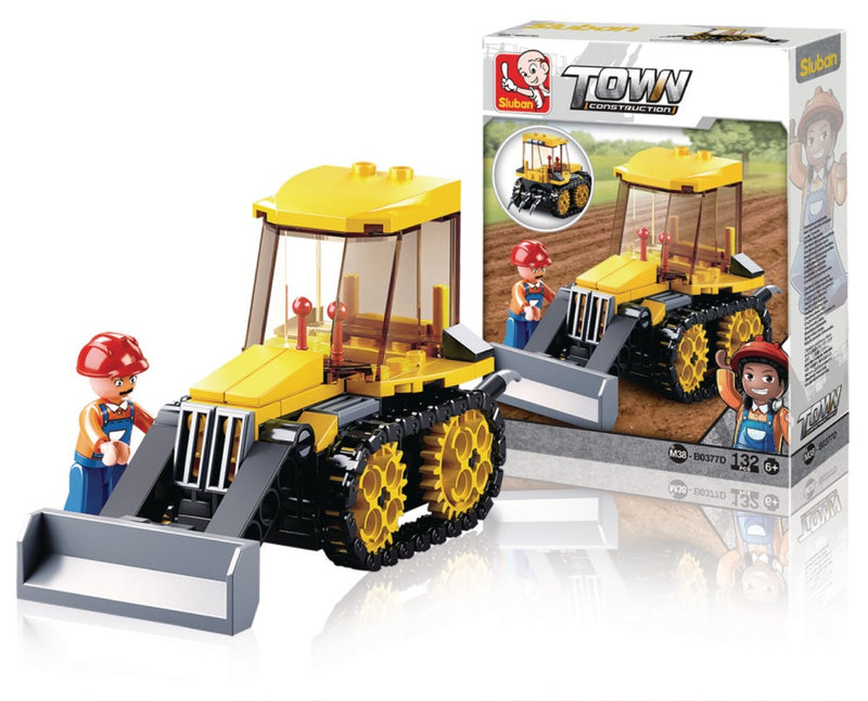 Sluban M38-B0377D Town Serie Bulldozer 132-delig