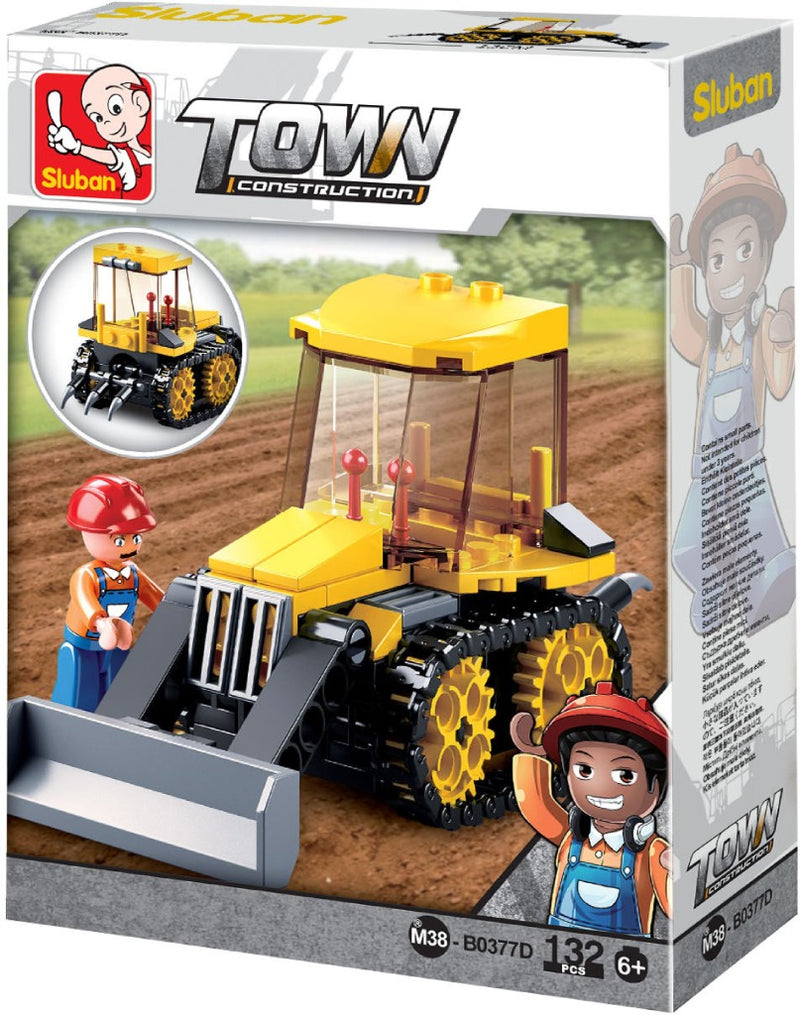 Sluban M38-B0377D Town Serie Bulldozer 132-delig