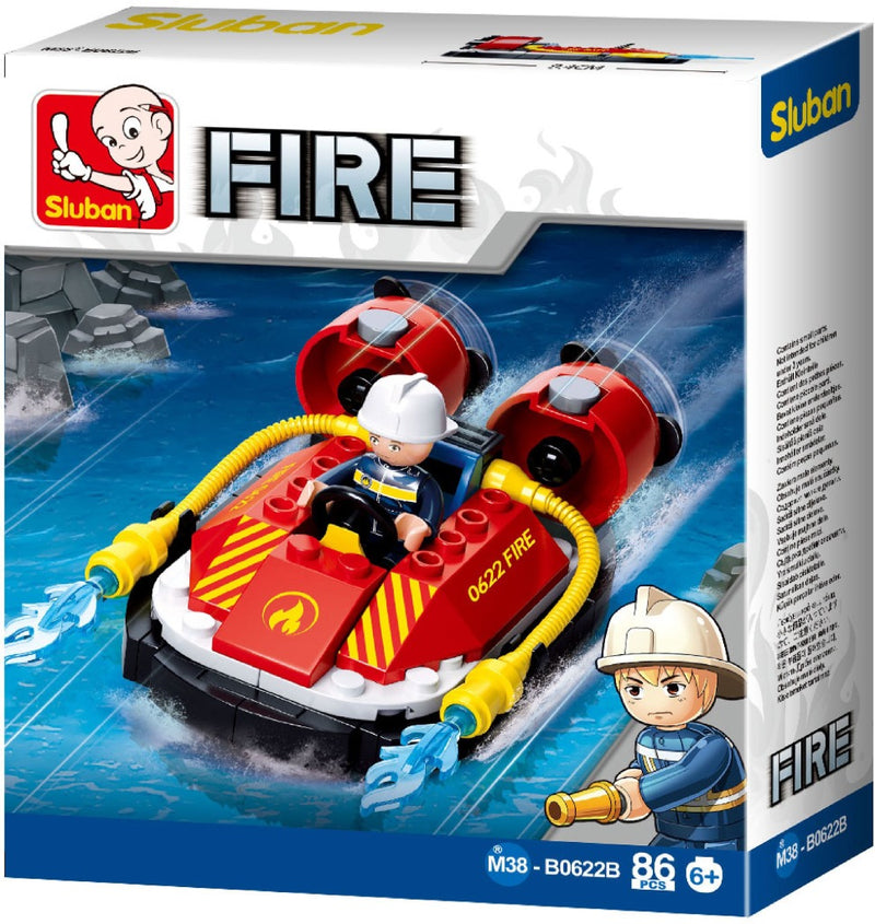 Sluban M38-B0622B Fire Serie Hoovercraft 85-delig