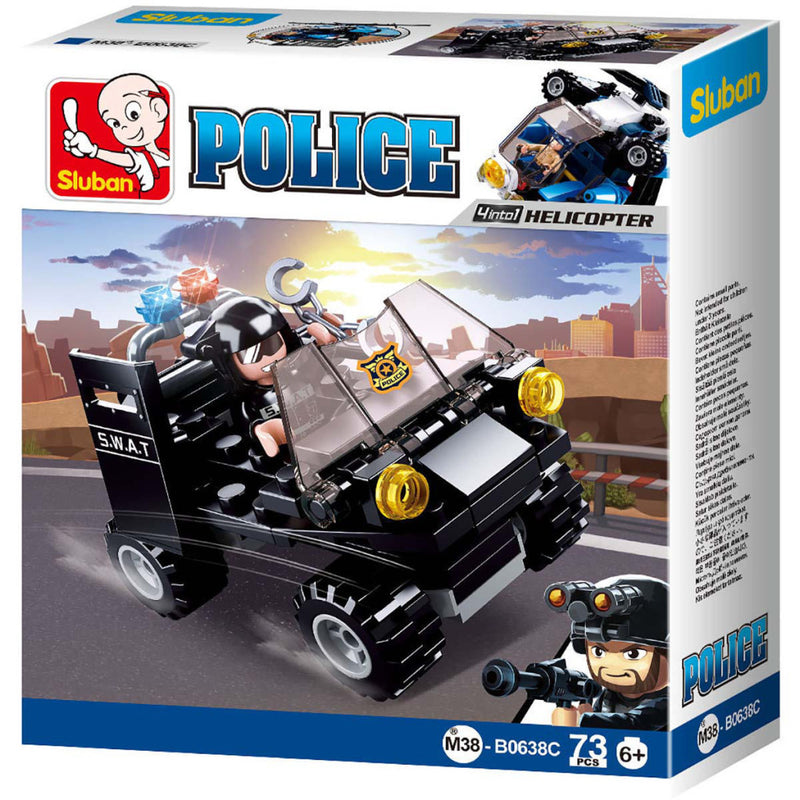 Sluban M38-B0638C Police Serie ME Buggy 73-delig Zwart