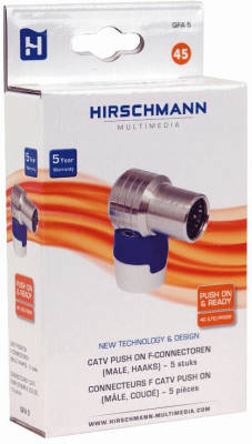 Hirschmann QFA Shop CATV Push On F-connector