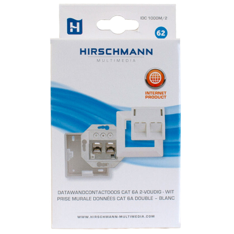 Hirschmann Hirsch Data Wandcontactdoos 2x