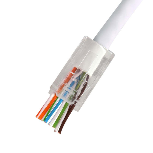 Hirschmann 695020729 Qcrj45 Cat6 Utp 100 Quick Connect U/utp Cat6 Dataconnector Rj45 Met Witte Thul