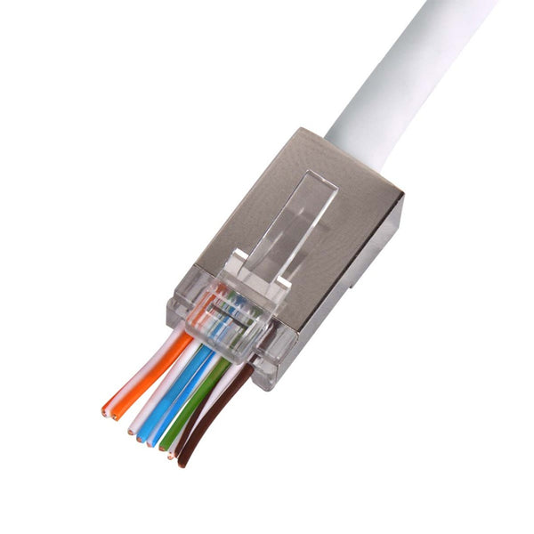 Hirschmann 695020732 Qcrj45 Cat6 Ftp 10 Quick Connect U/ftp Cat6 Dataconnector Rj45 Met Witte Thule