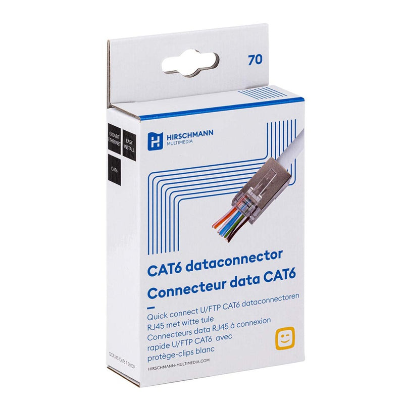 Hirschmann 695020811 Qcrj45 Cat6 Ftp 100 Quick Connect U/ftp Cat6 Dataconnector Rj45 Met Witte Thul