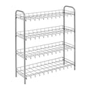 Metaltex Schoenenrek 4 Etages 35x25x83.5 cm Zilver