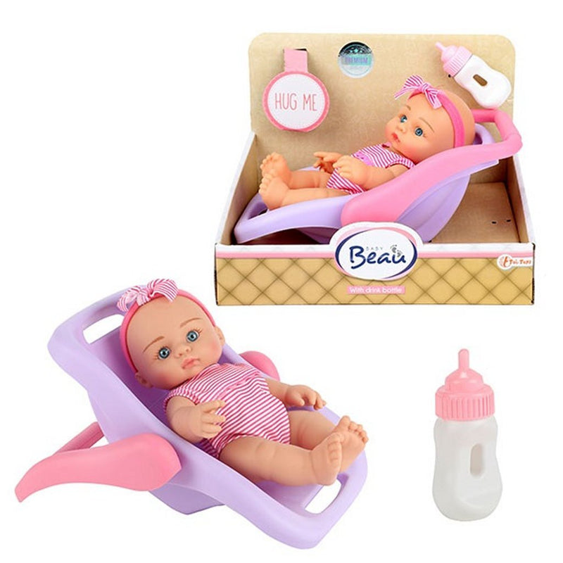 Beau Babypop in Draagstoeltje 18 cm