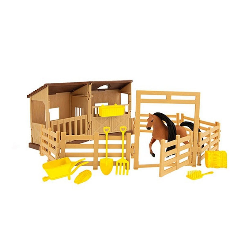 Horses Paardenstal met Paard + Accessoires
