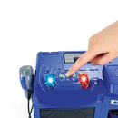 Metal Draagbare Politiegarage met Auto en Portofoon + Licht en Geluid