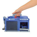 Metal Draagbare Politiegarage met Auto en Portofoon + Licht en Geluid