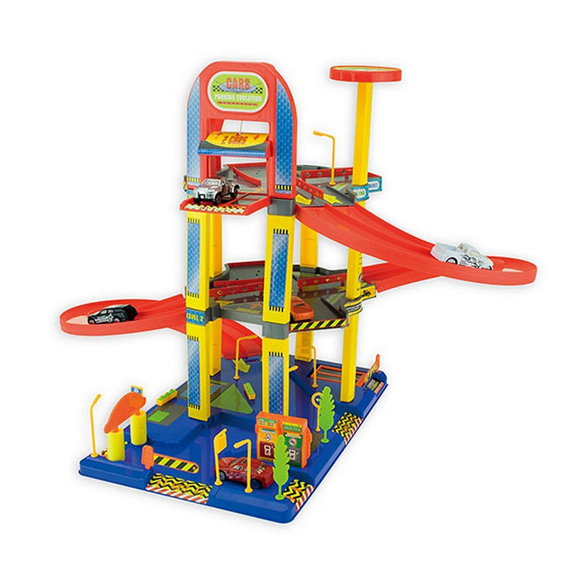 Turbo Racers Garage + Lift + 6 Auto&