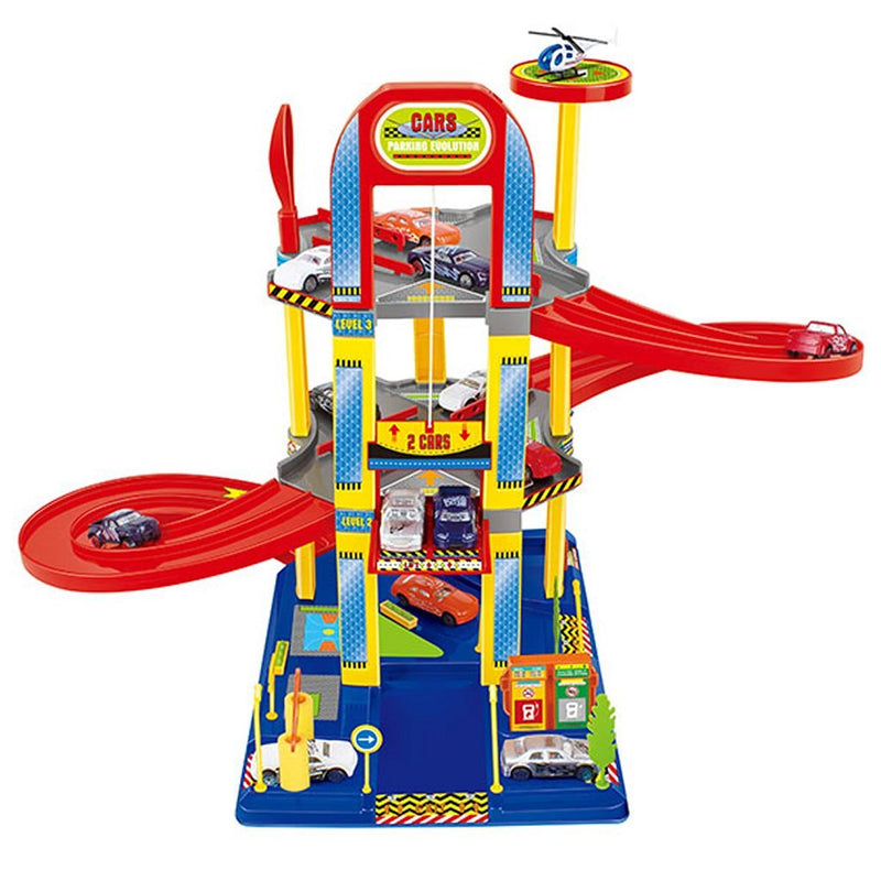 Turbo Racers Garage + Lift + 6 Auto&