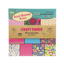 Knutselpapierset 100 Bedrukte Vellen 20x20cm