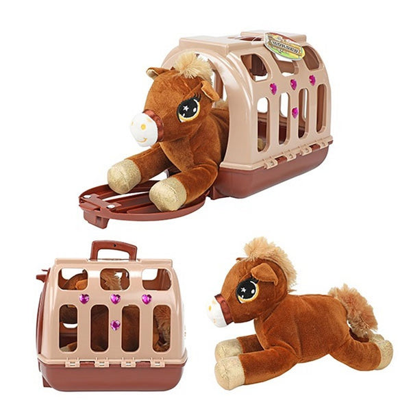 Toi-Toys Pluchen Paard in Draagkoffer