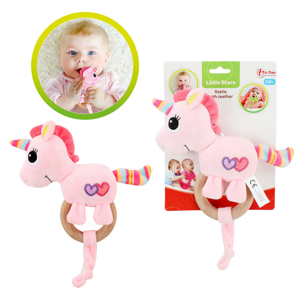 LITTLE STARS Baby rammelaar bijtring Eenhoorn