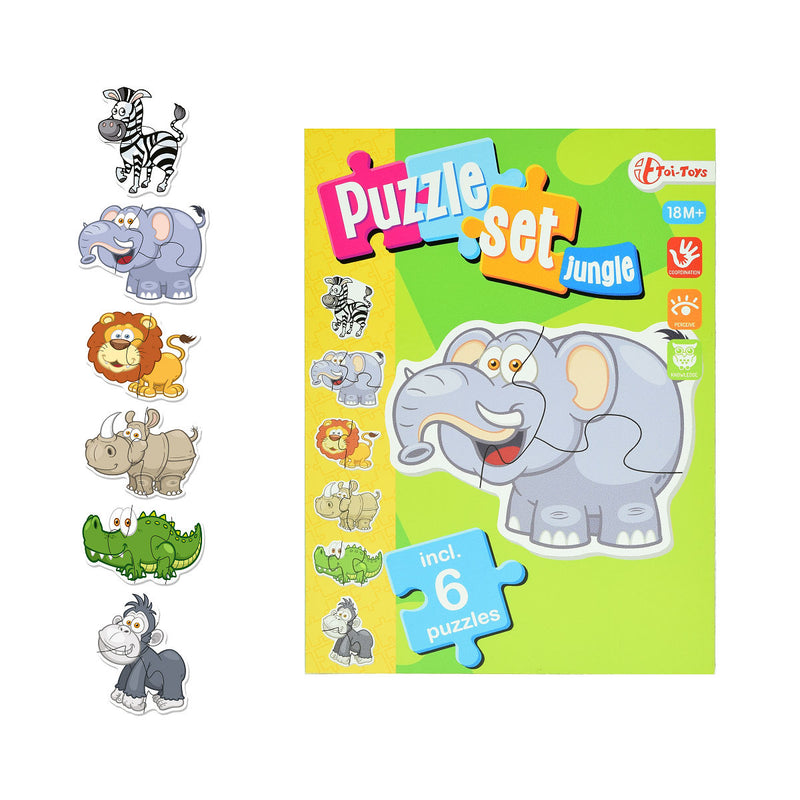 Set 6 legpuzzels Jungle