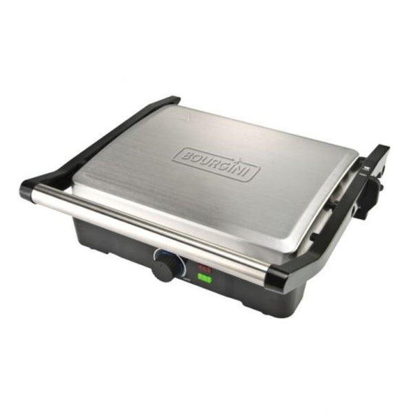 Bourgini Classic Panini Grill Plus RVS/Zwart