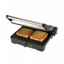 Bourgini Classic Panini Grill Plus RVS/Zwart