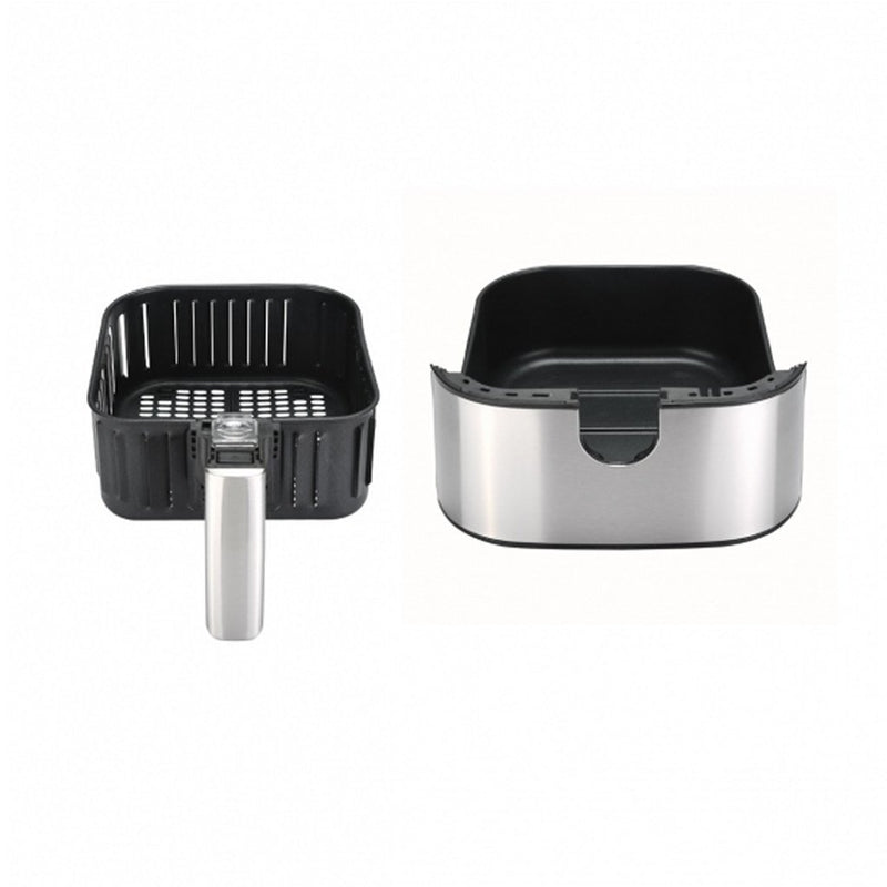 Bourgini Health Fryer Plus Hetelucht Friteuse 4L 1500W Zwart/RVS