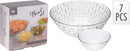 Excellent Houseware Schaal Glas Set 7-Delig