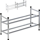 Schoenenrek 2 laags RVS uitschuibaar 61,5-115cm