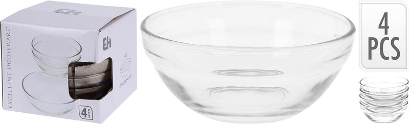 Compoteschaaltjes set 4 stuks dia 105mm