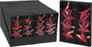 Kerstbal Onbreekbaar Ster 6.50cm 8 stuks - Rood