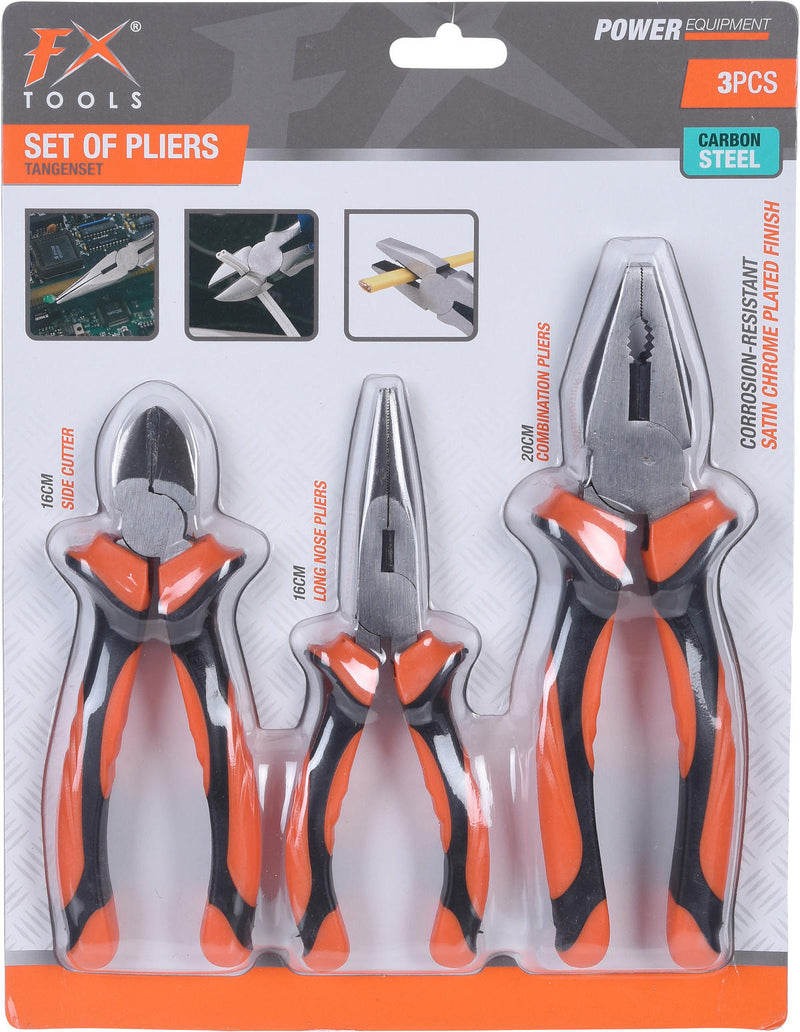 FX Tools Tangenset - zijkniptang - platbektang - combinatietang