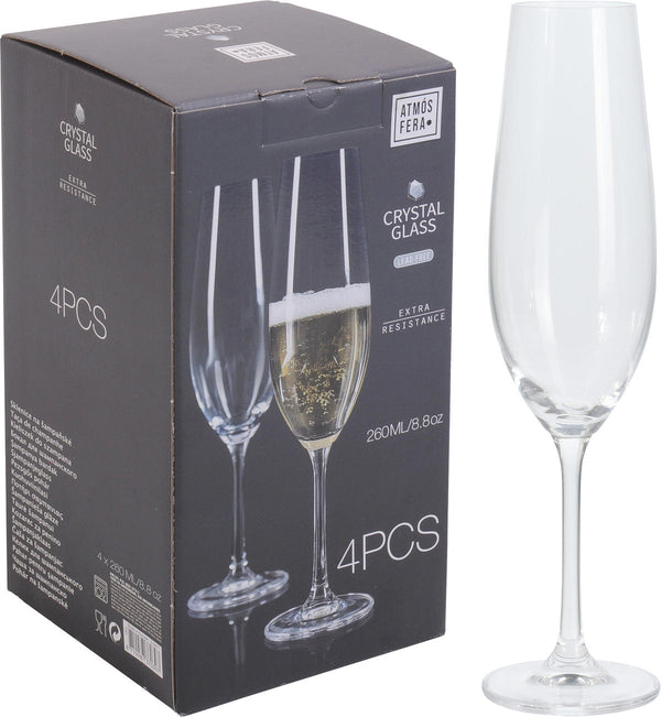 Atmos Fera Kristal champagneglas 260ml 4 stuks