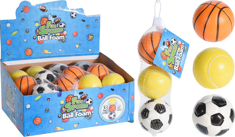 Bal Foam dia 7 cm set van 3 stuks