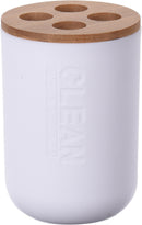 Tandenborstelhouder PS Wit / Bamboe