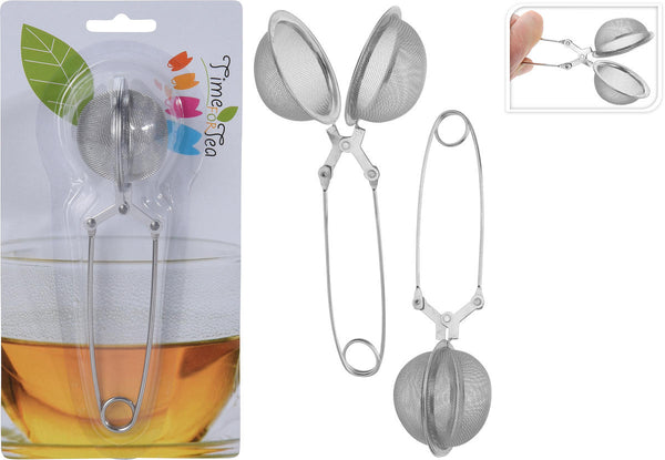 Theezeef ei knijp 16cm rvs