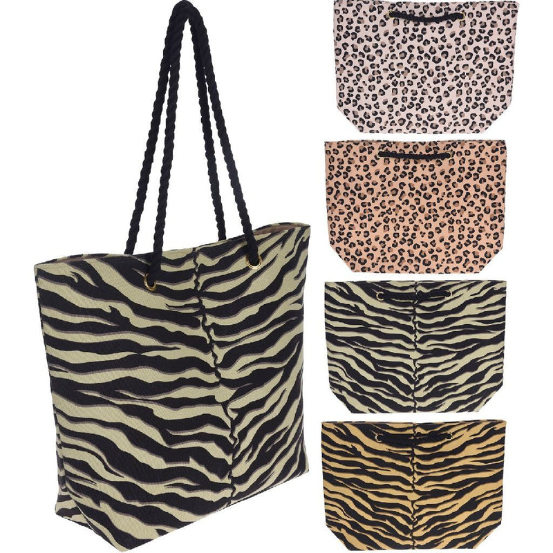 Strandtas Safari 50x36 cm Polyester/Katoen Assorti