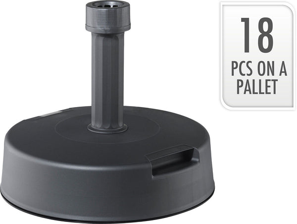 Parasolvoet 25 KG donker grijs voor Diameter stang: 19-38 mm