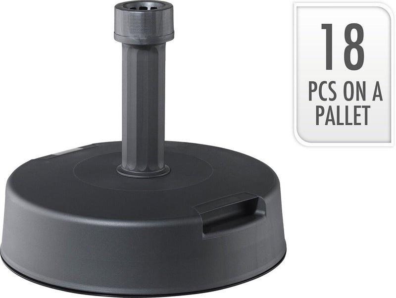 Parasolvoet 25 KG donker grijs voor Diameter stang: 19-38 mm
