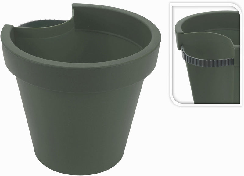 Bloempot voor regenpijp groen