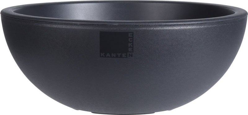 Bloempot Rond Dia40xH16cm Antraciet