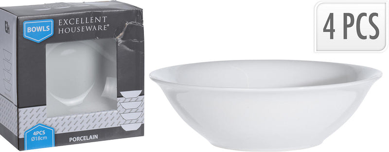 EH Porselein schaal 18cm set a 4 stuks