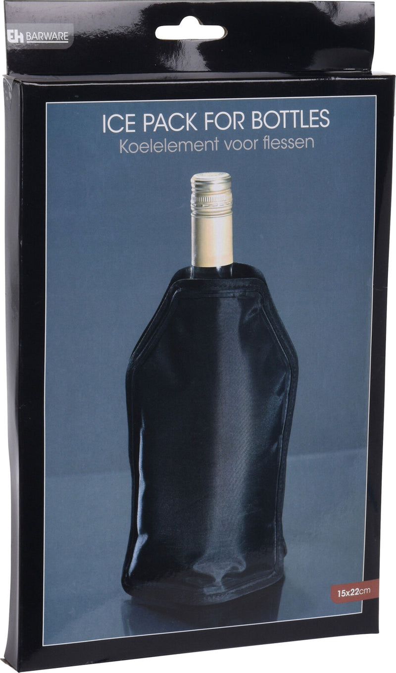 Excellent Houseware Flessenkoeler 15x22 cm Zwart