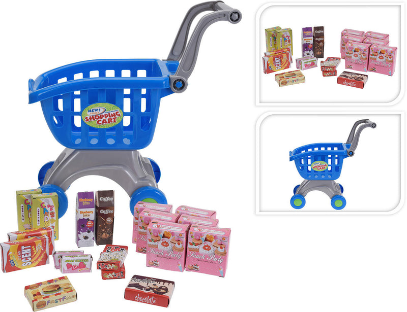 Winkelwagen 34x23x33cm met accessoires